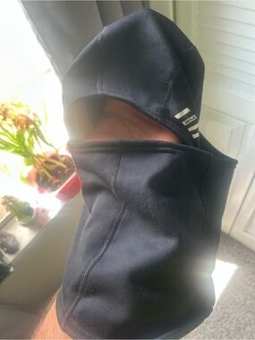 Men's Black Face Mask Neck Gaiter - BUQ (Reflective Detail)
